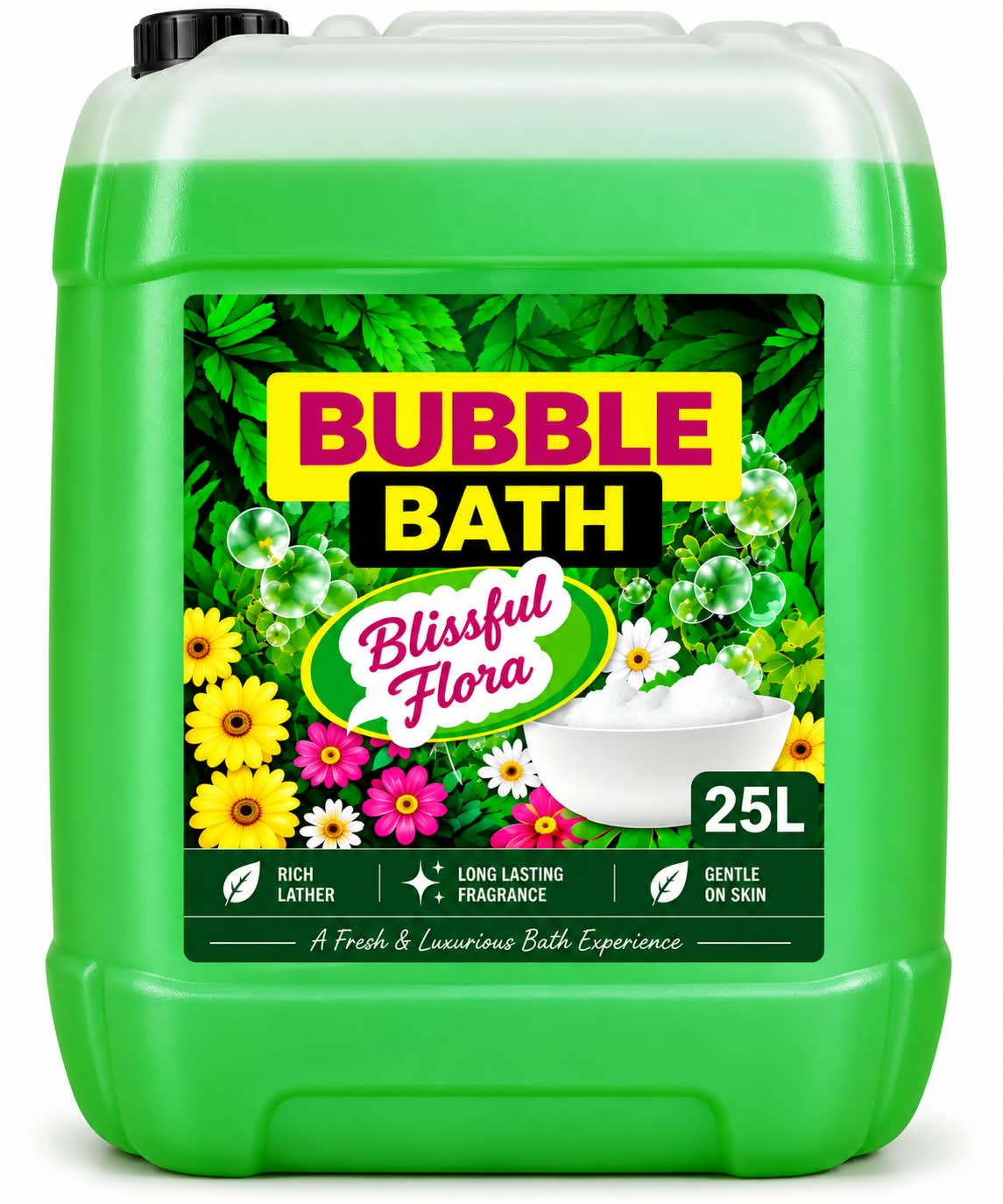 Bubble bath blissful flora